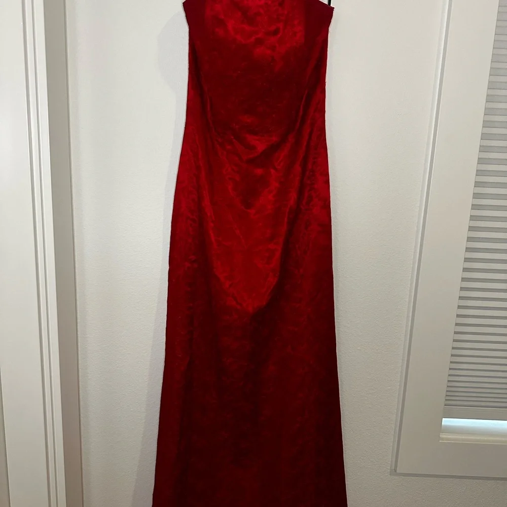 Jessica McClintock Vibrant Red Dress - Picture 1 of 6
